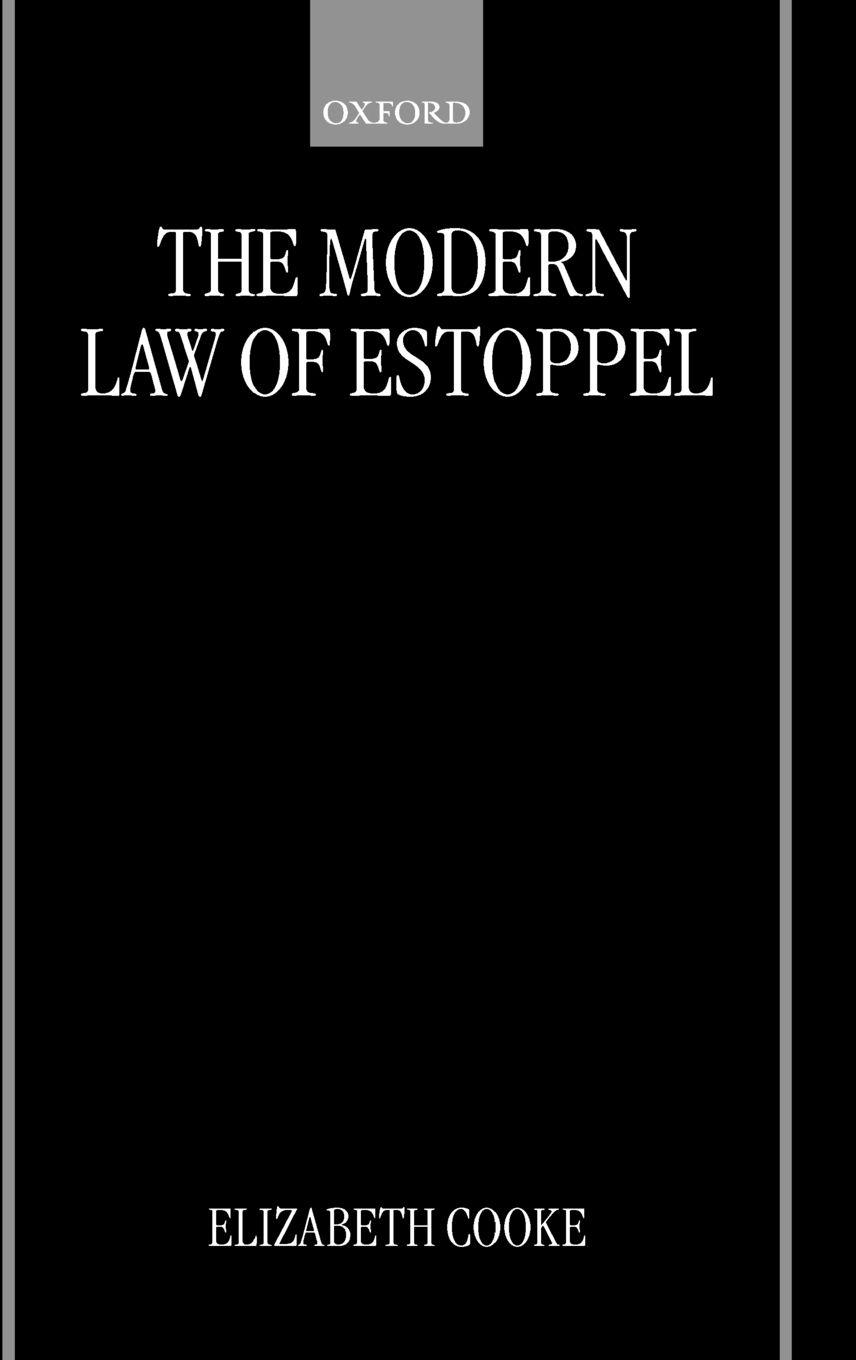 Vorderes Coverbild The Modern Law of Estoppel