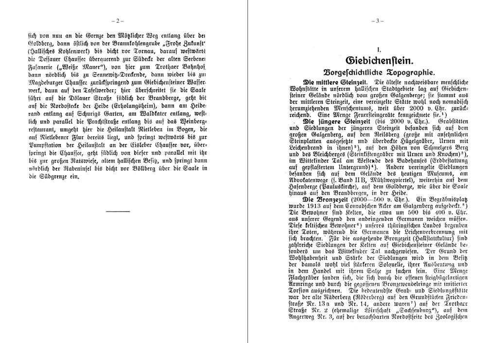 Beispielinhalt (Bild) Topographie oder Häuser- und Straßengeschichte der Stadt HALLE a. Saale. Dritter Band (Schlußband)