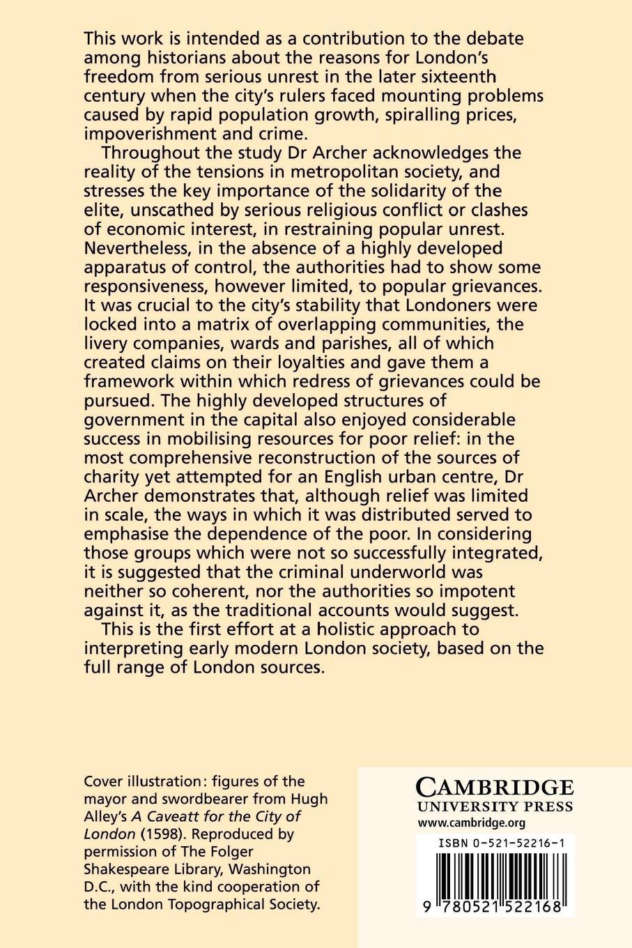 Rückseitencover The Pursuit of Stability