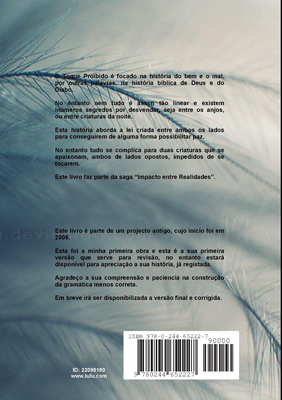 Rückseitencover Impacto Entre Realidades - O Toque Proibido