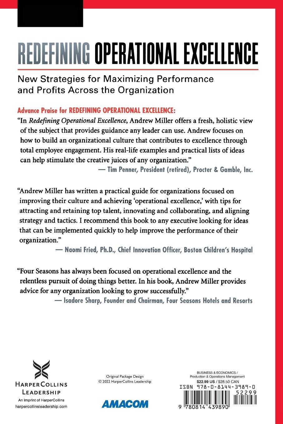 Rückseitencover Redefining Operational Excellence