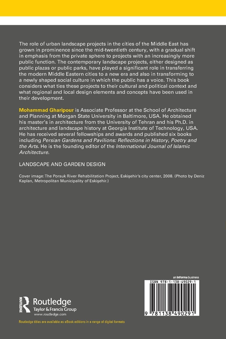 Rückseitencover Contemporary Urban Landscapes of the Middle East