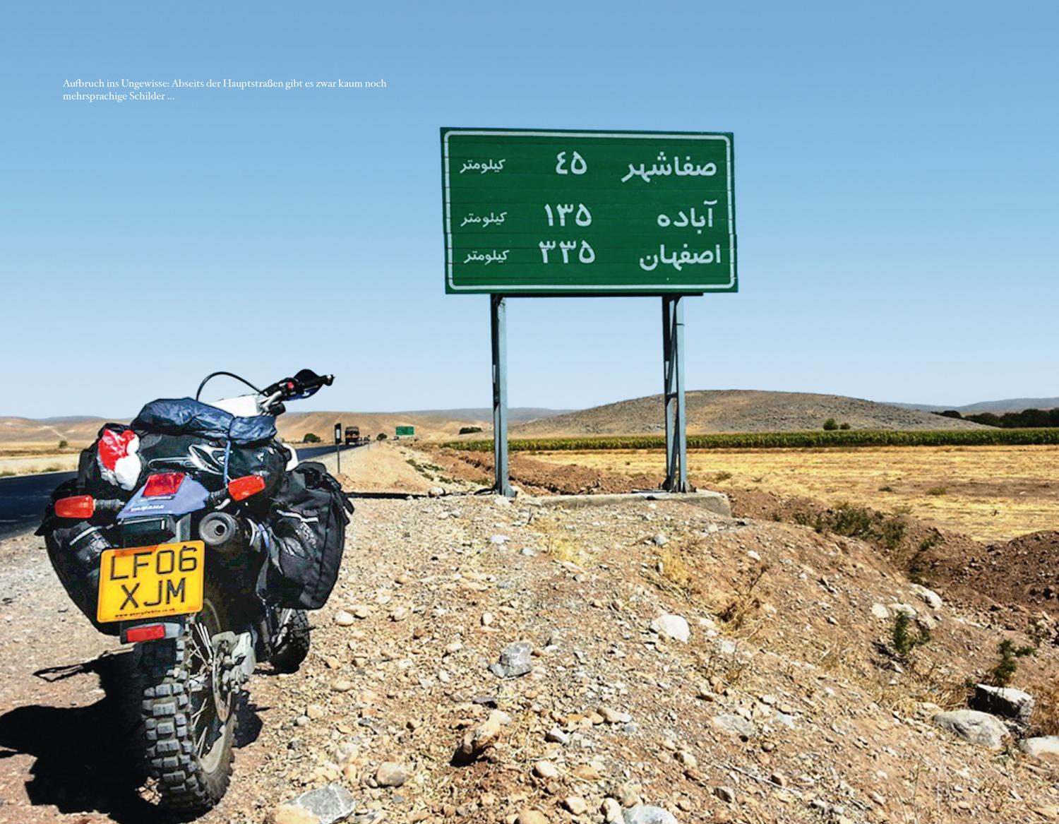 Beispielinhalt (Bild) Im Iran dürfen Frauen nicht Motorrad fahren ...