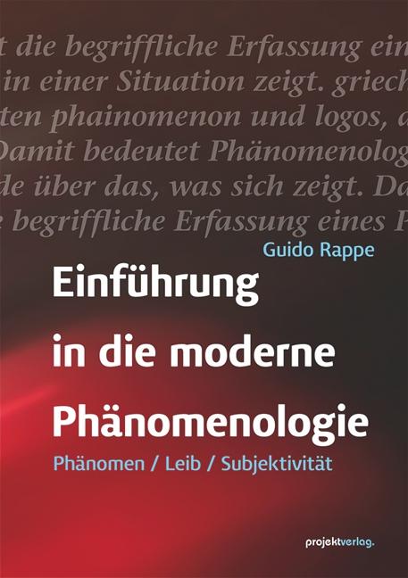Vorderes Coverbild Einführung in die moderne Phänomenologie