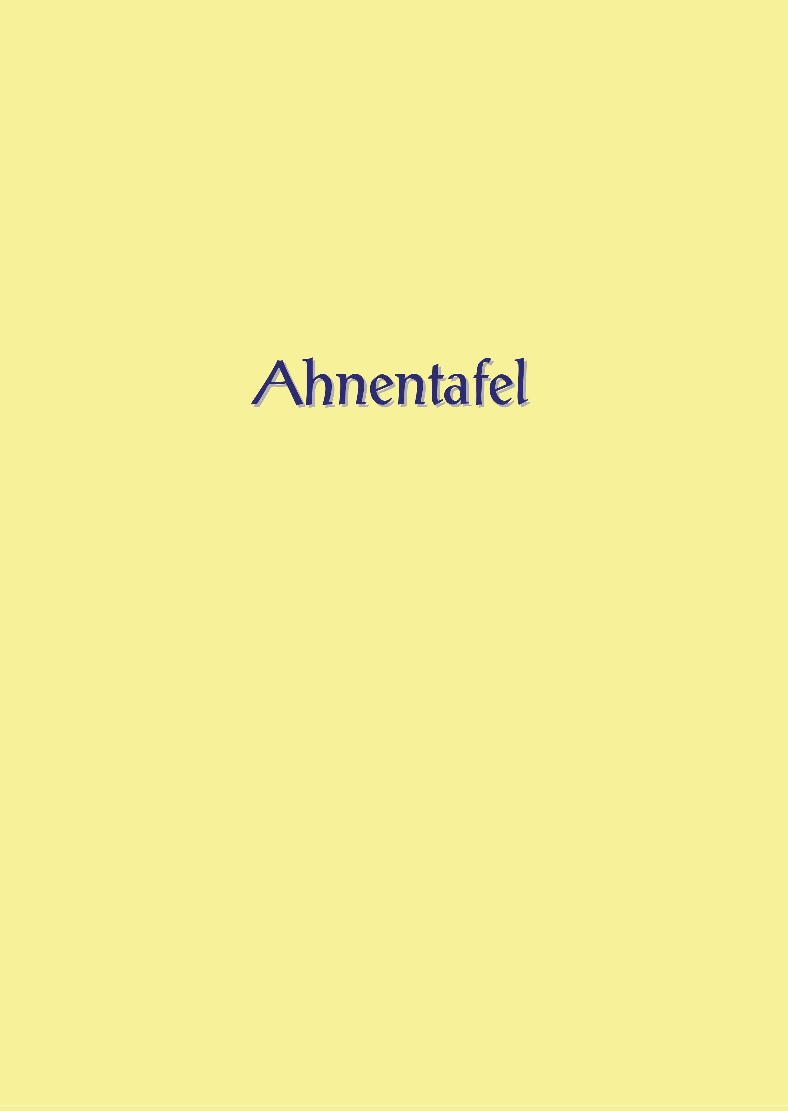 Vorderes Coverbild Ahnentafel zum Ausfüllen
