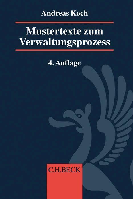 Vorderes Coverbild Mustertexte zum Verwaltungsprozess