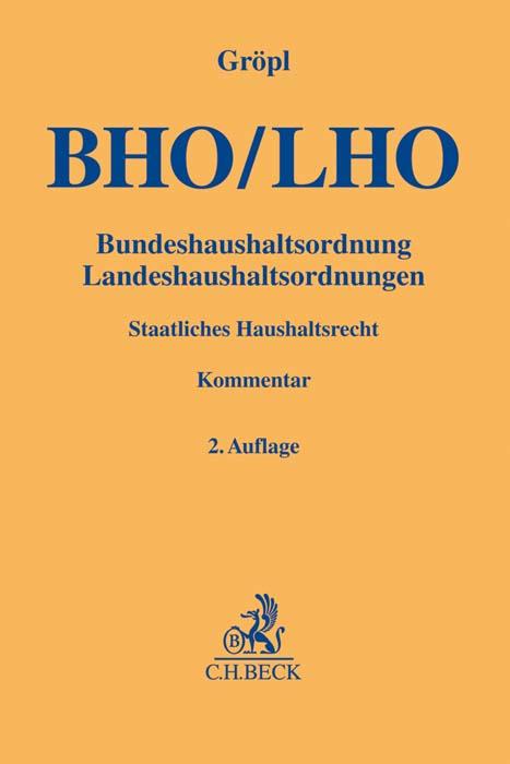 Vorderes Coverbild Bundeshaushaltsordnung / Landeshaushaltsordnungen (BHO/LHO)
