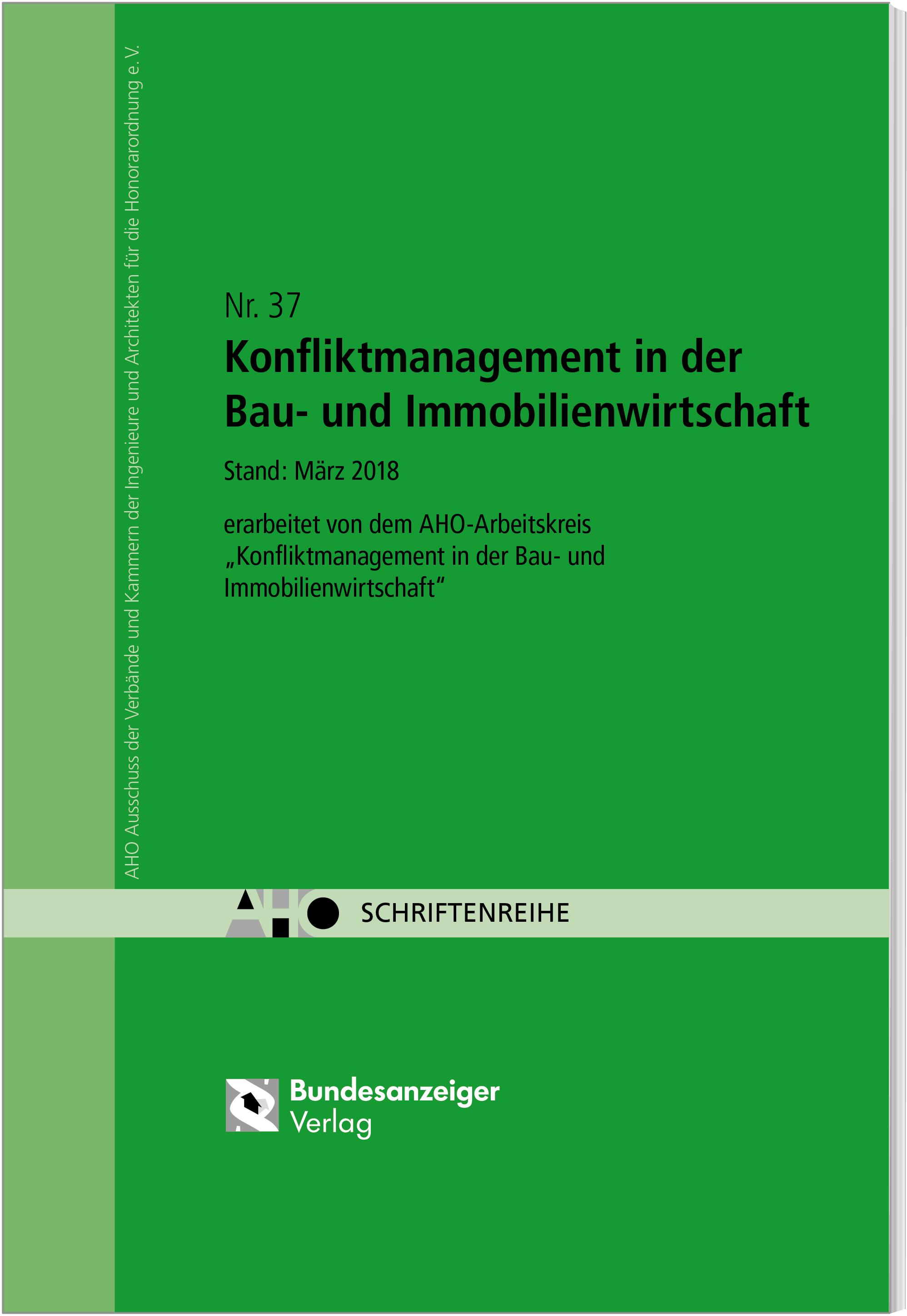 Vorderes Coverbild Konfliktmanagement in der Bau- und Immobilienwirtschaft