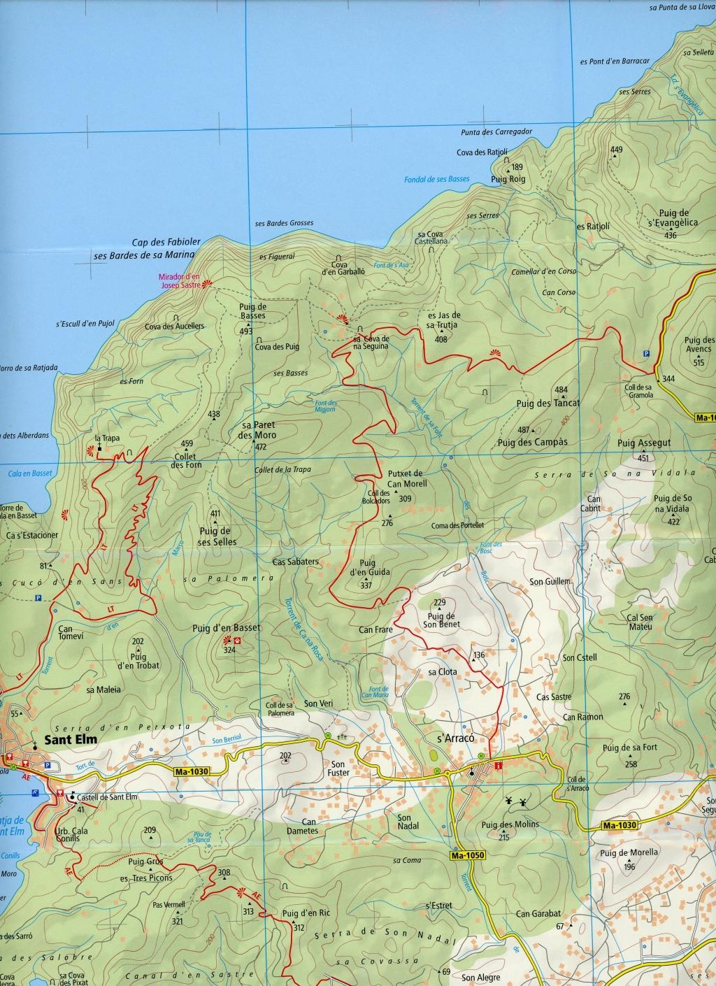 Beispielinhalt (Bild) Mallorca - Serra de Tramuntana Sur/Süd /South/Sud 1:25 000