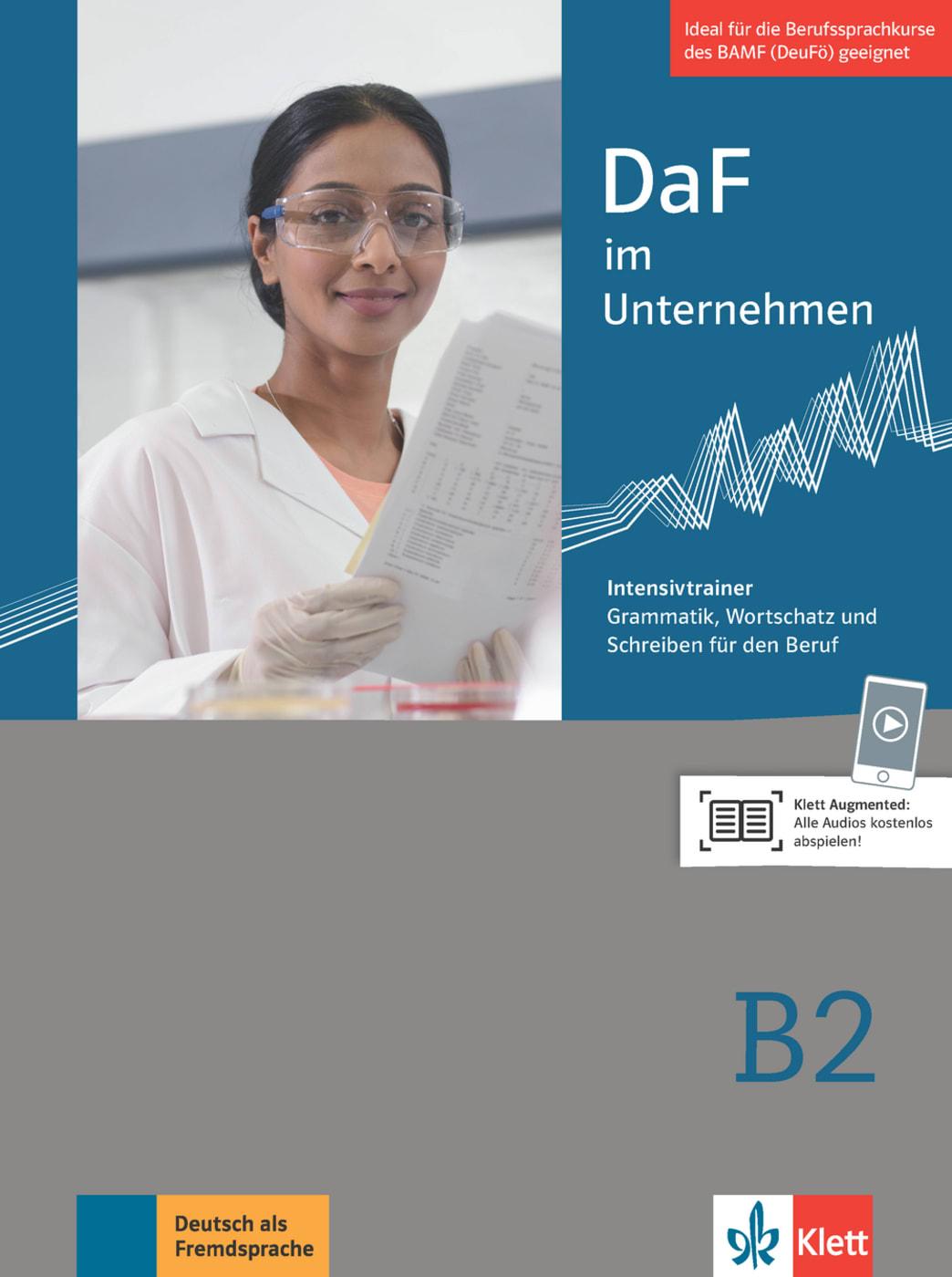 Vorderes Coverbild DaF im Unternehmen B2. Intensivtrainer
