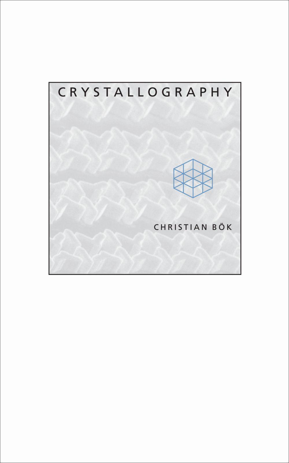 Vorderes Coverbild Crystallography