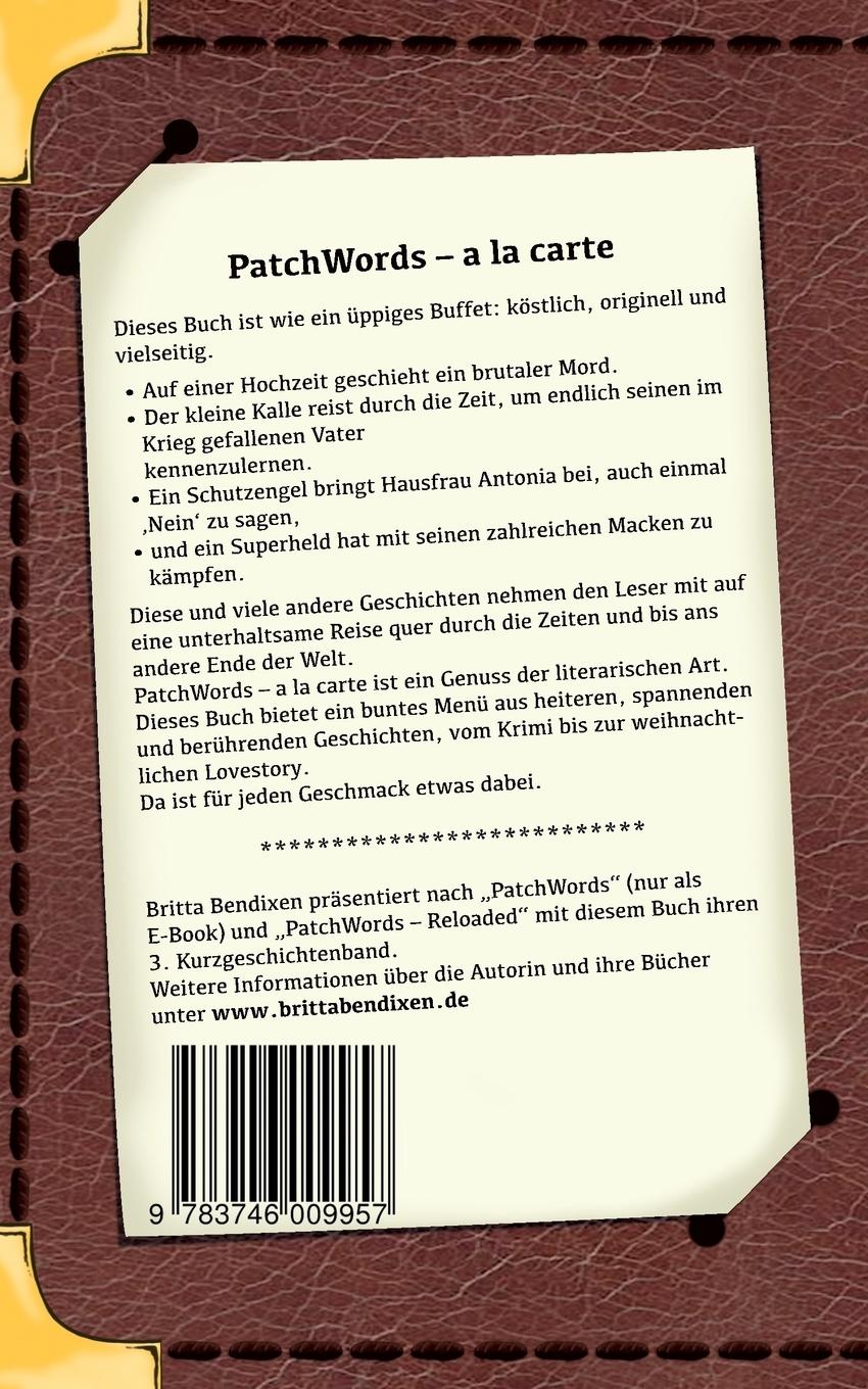 Rückseitencover PatchWords - a la carte