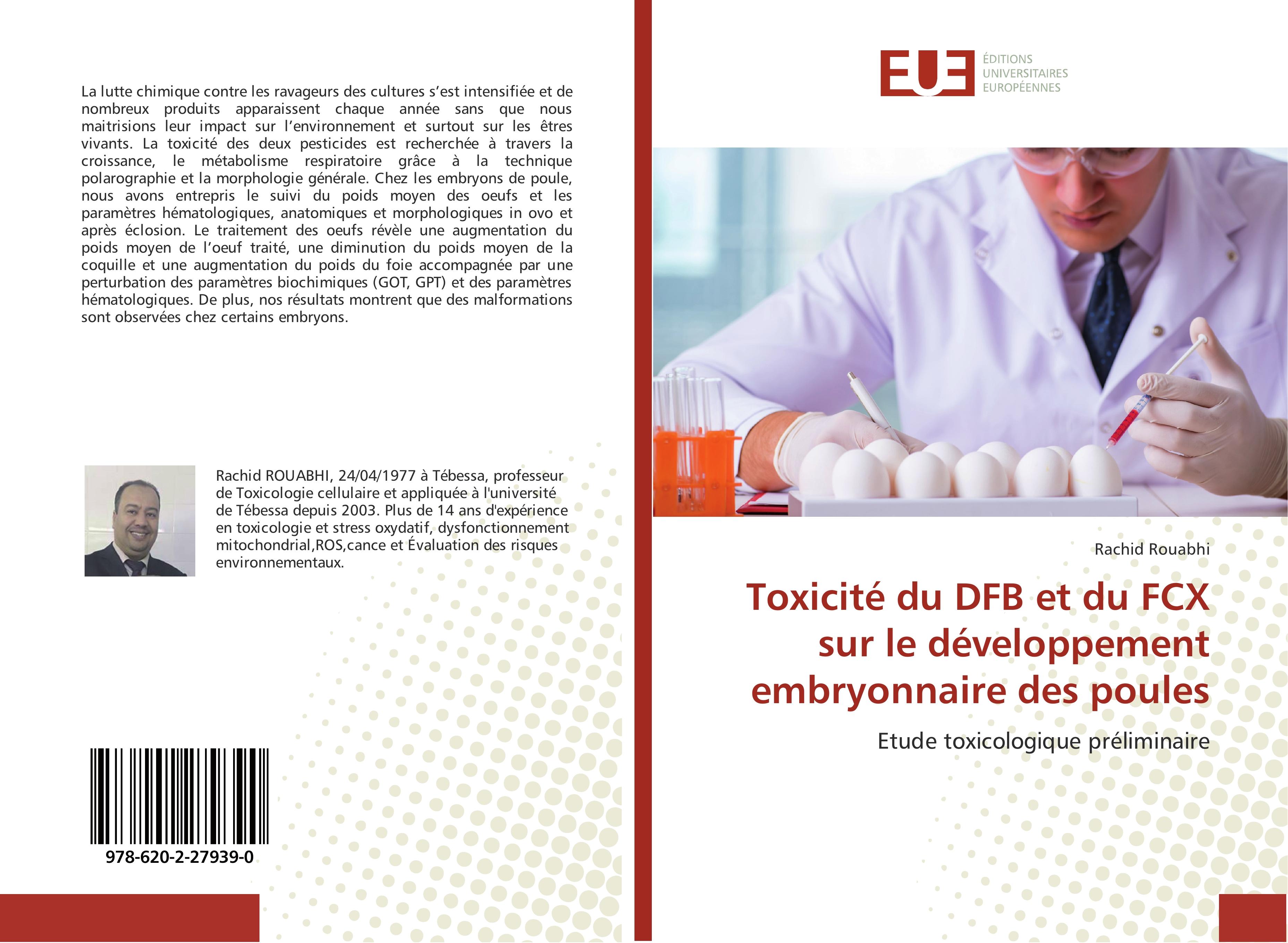 Vorderes Coverbild Toxicité du DFB et du FCX sur le développement embryonnaire des poules