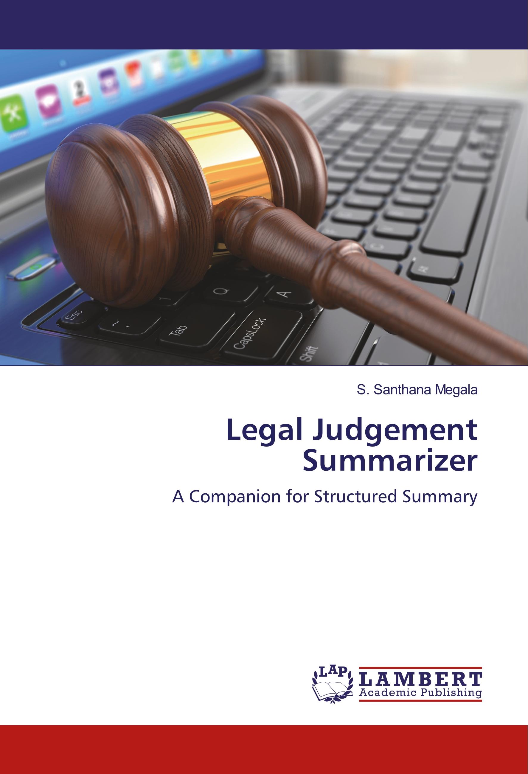 Vorderes Coverbild Legal Judgement Summarizer