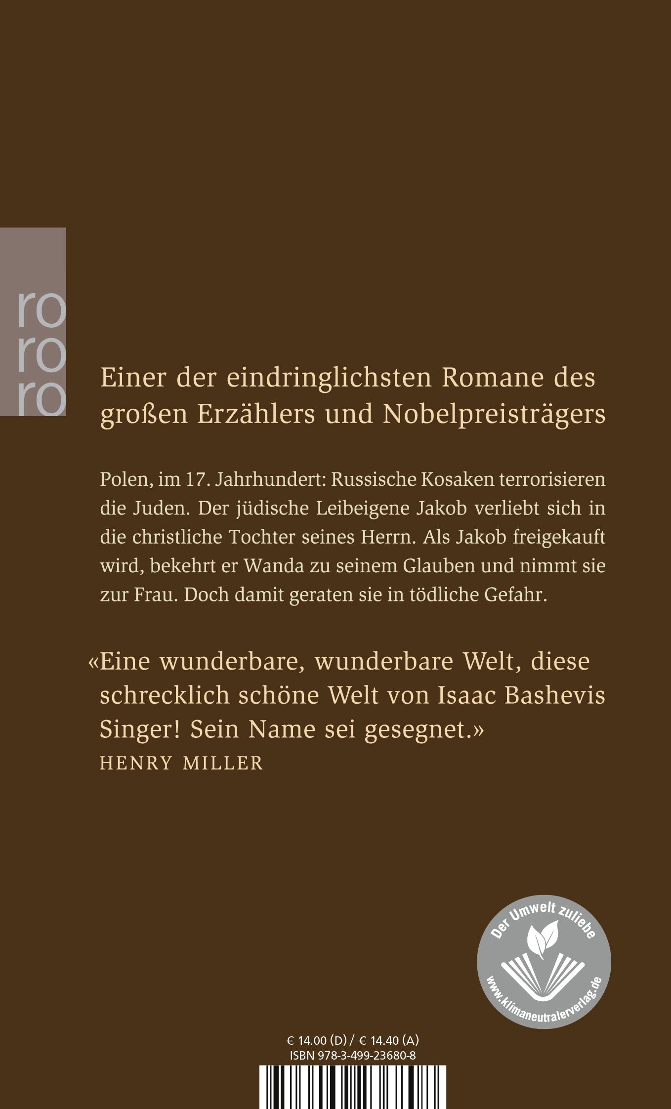 Rückseitencover Jakob der Knecht