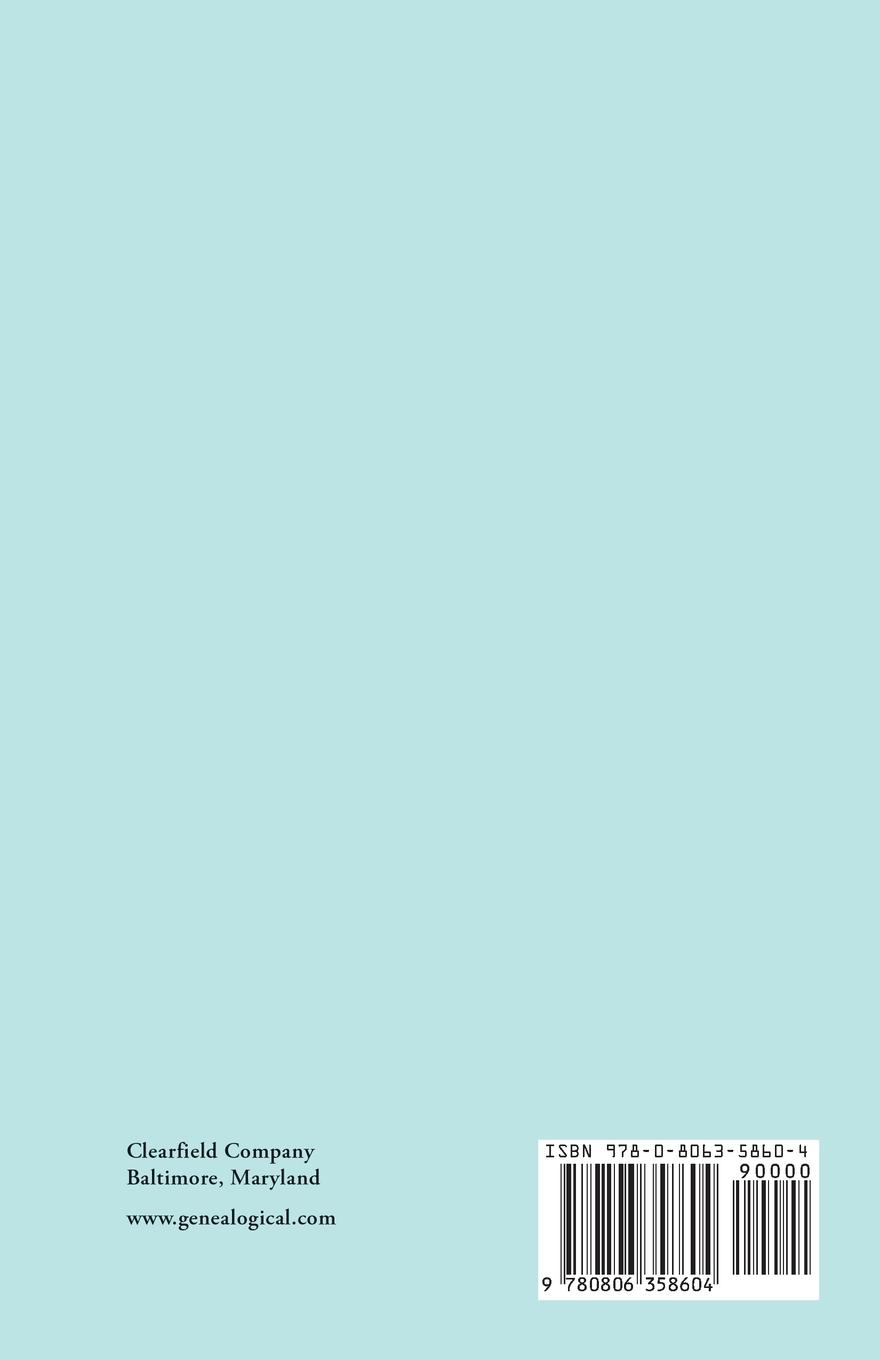 Rückseitencover Abstracts of the Debt Books of the Provincial Land Office of Maryland. Kent County, Volume I. Liber 27