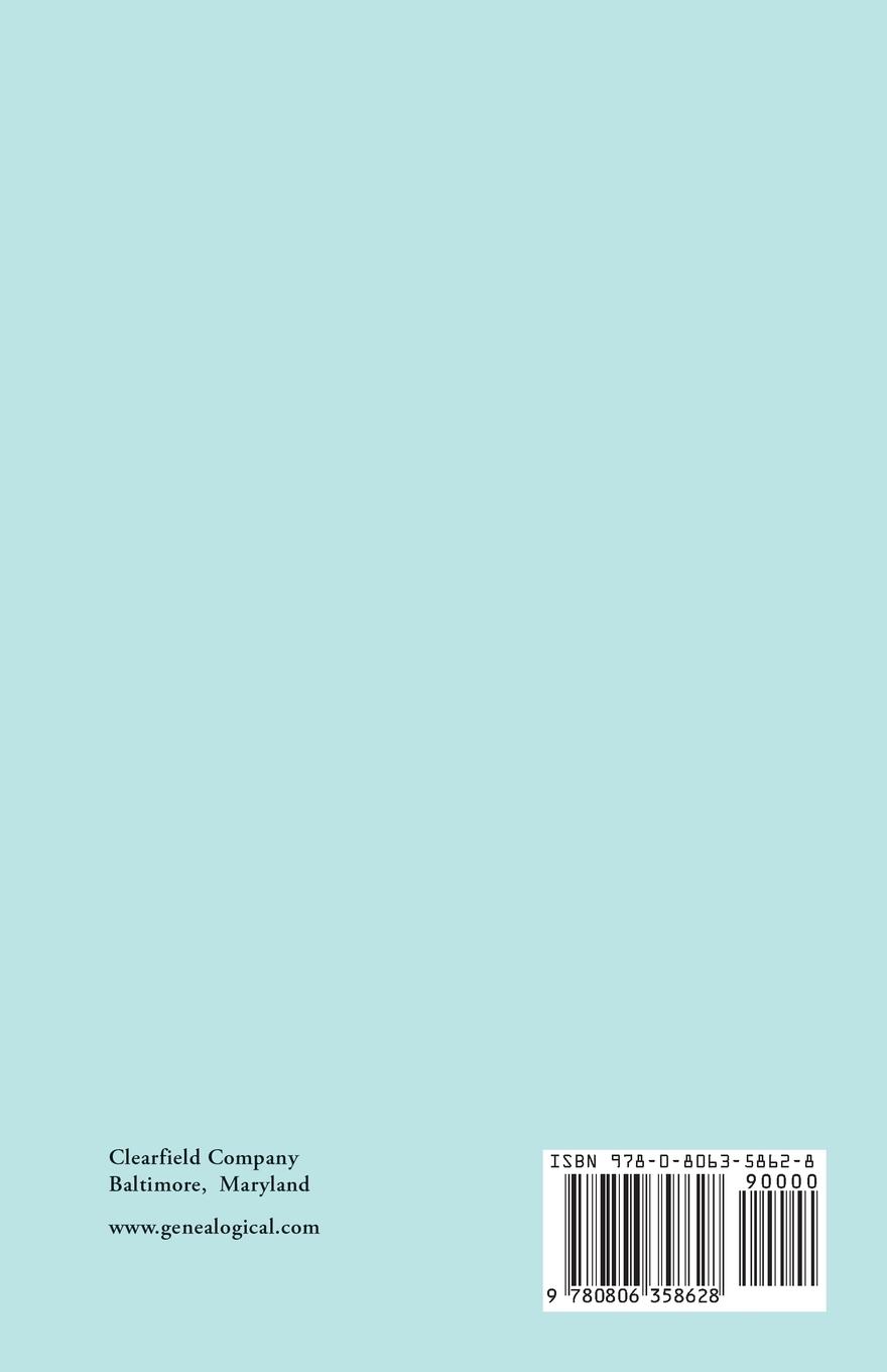 Rückseitencover Abstracts of the Debt Books of the Provincial Land Office of Maryland. Kent County, Volume III. Liber 54