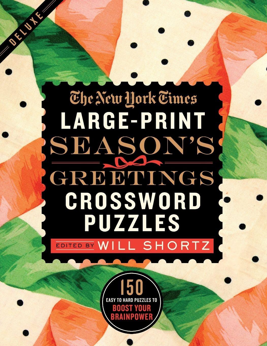 Vorderes Coverbild The New York Times Large-Print Season's Greetings Crossword Puzzles
