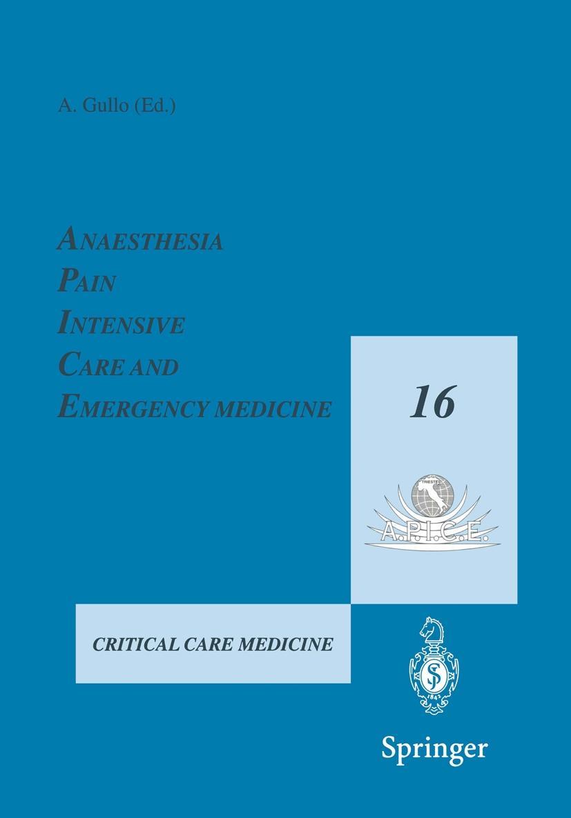 Vorderes Coverbild Anaesthesia, Pain, Intensive Care and Emergency Medicine -- A.P.I.C.E.