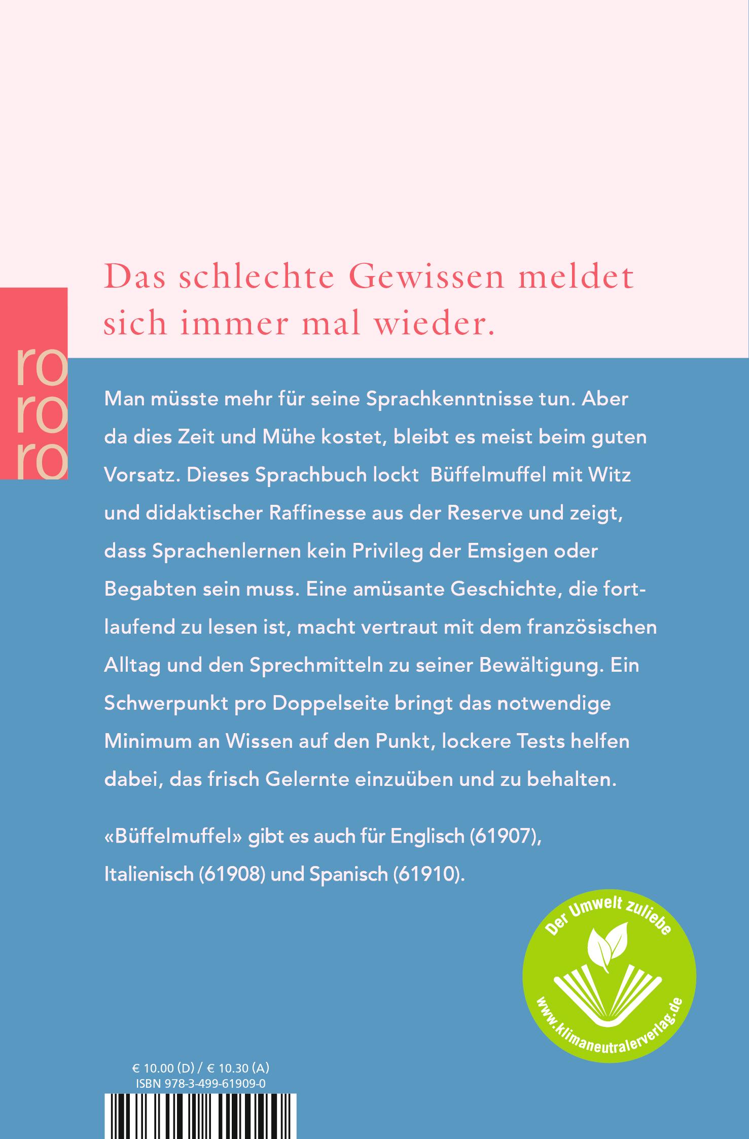 Rückseitencover Französisch für Büffelmuffel