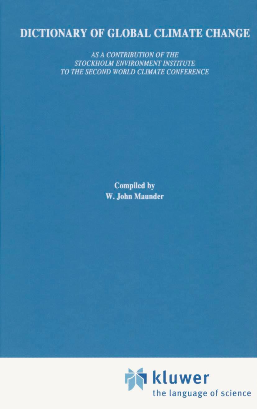 Vorderes Coverbild Dictionary of Global Climate Change