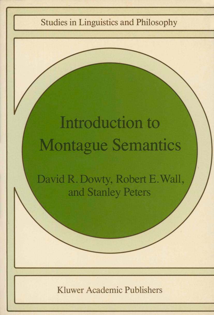 Vorderes Coverbild Introduction to Montague Semantics