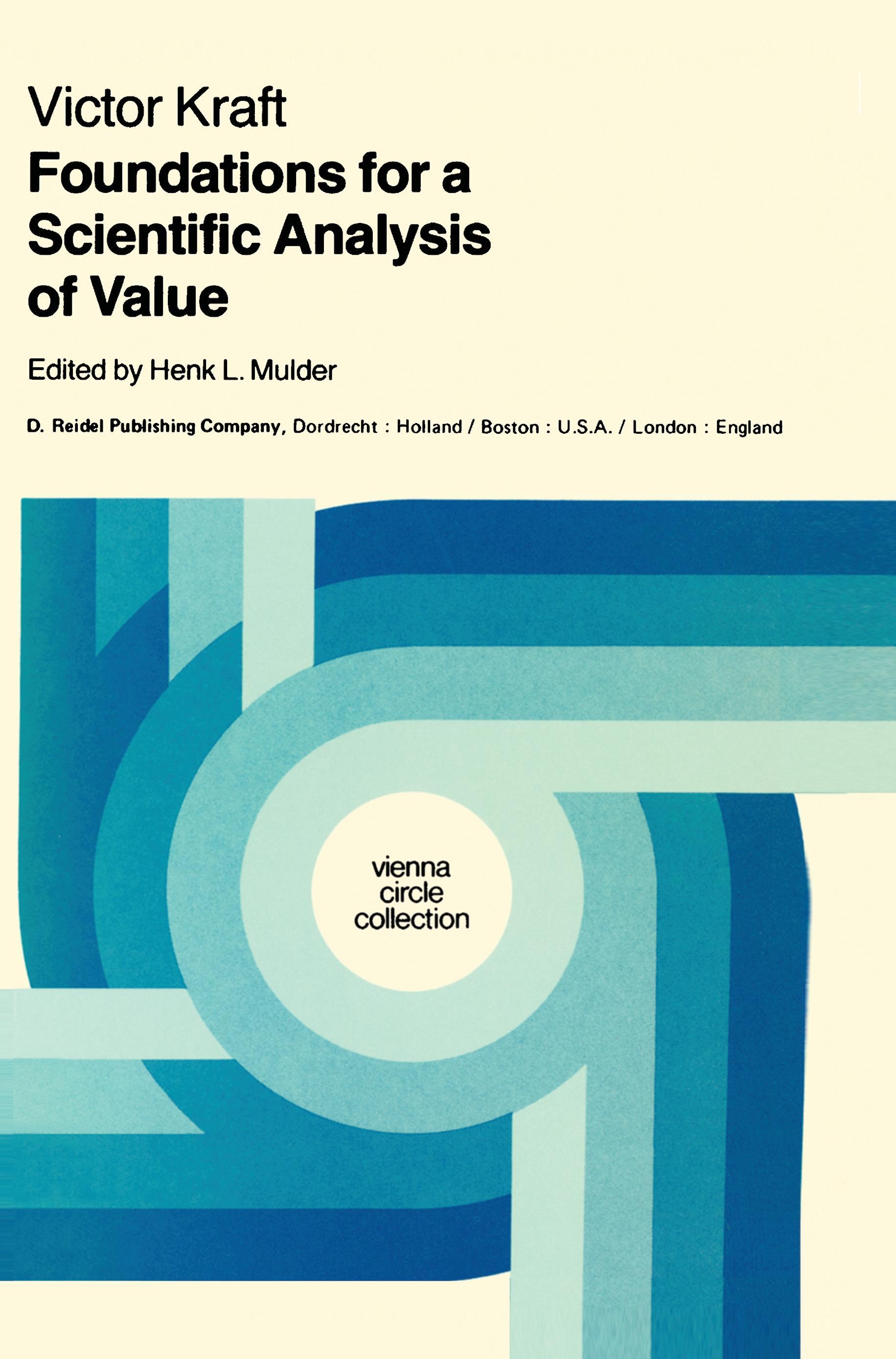 Vorderes Coverbild Foundations for a Scientific Analysis of Value