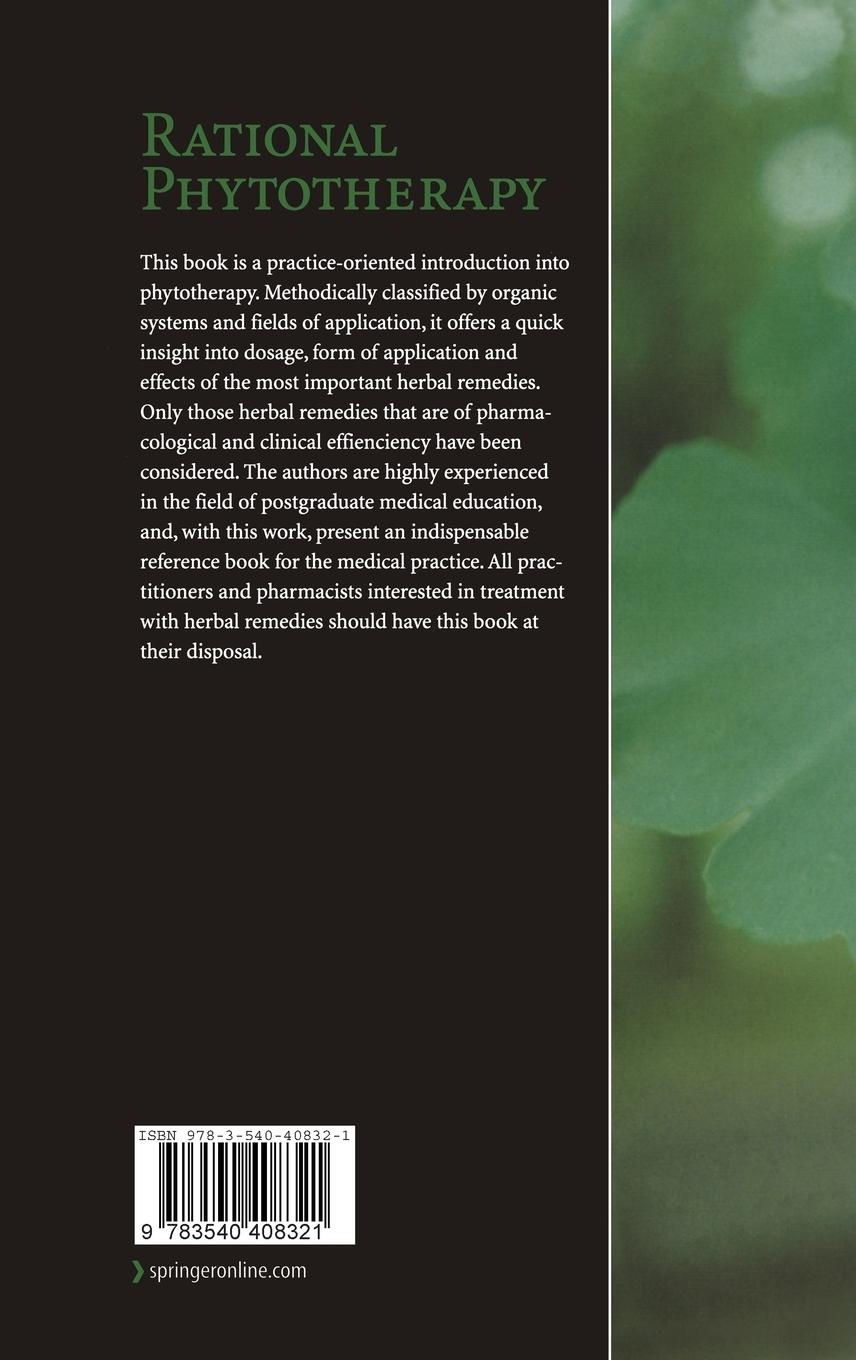 Rückseitencover Rational Phytotherapy