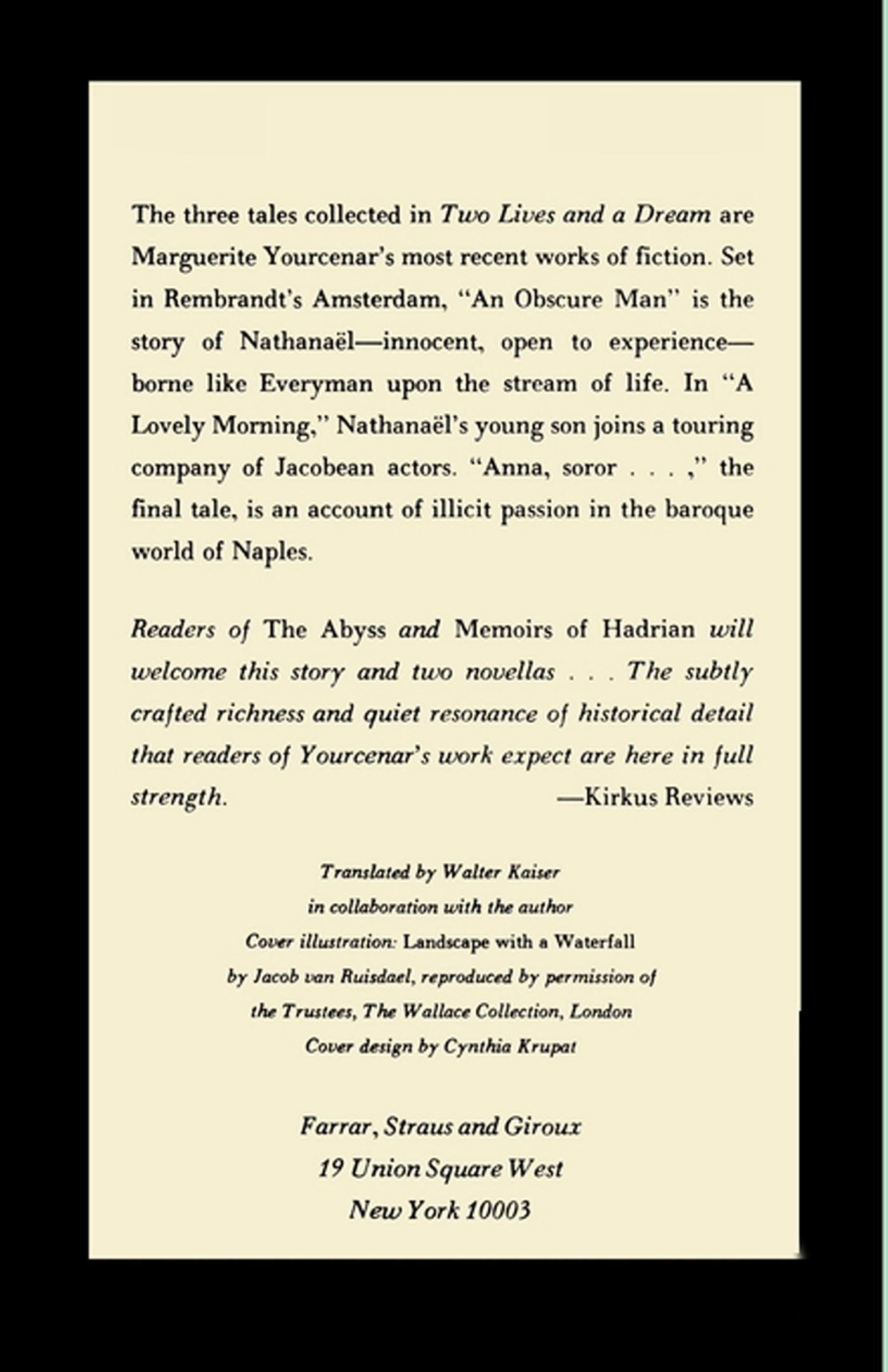 Rückseitencover Two Lives and a Dream