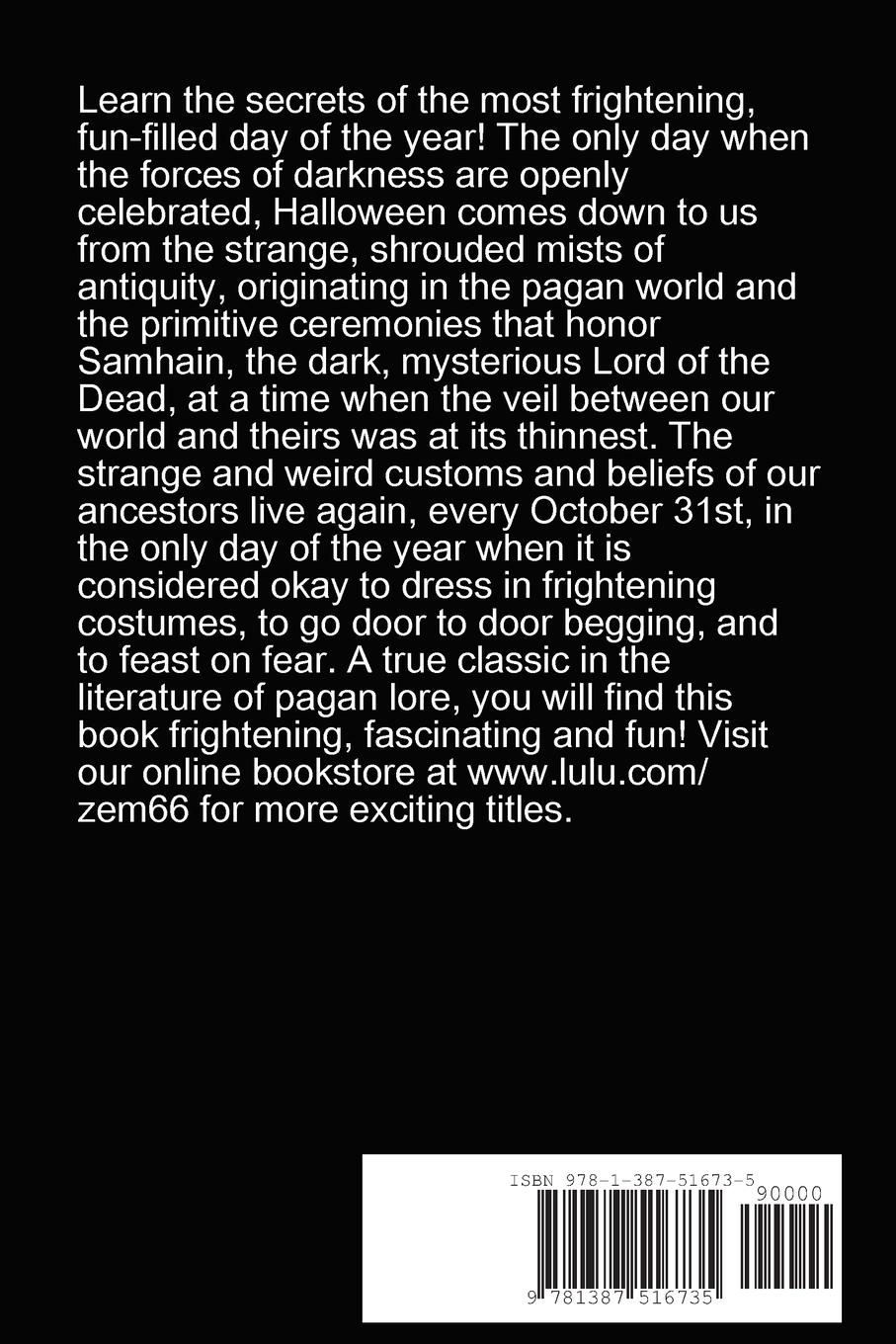 Rückseitencover The Book of Hallowe'en