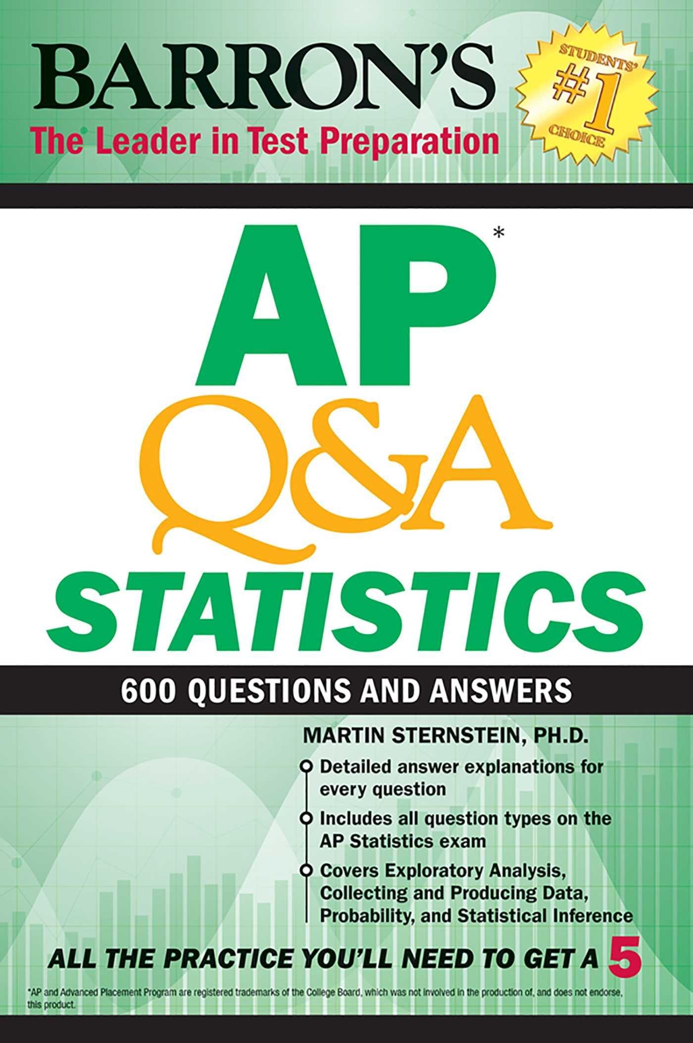 Vorderes Coverbild AP Q&A Statistics: With 600 Questions and Answers