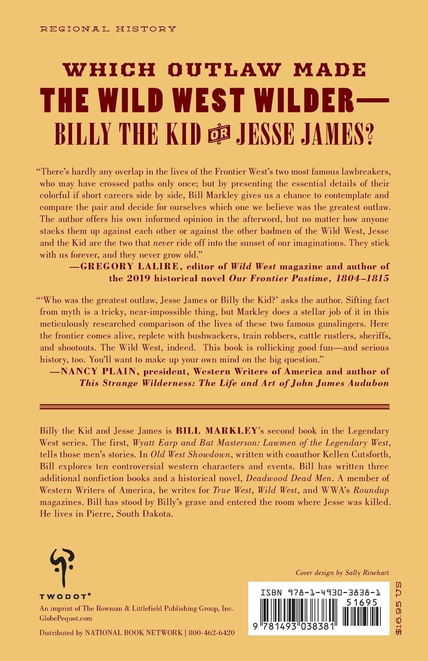 Rückseitencover Billy the Kid and Jesse James