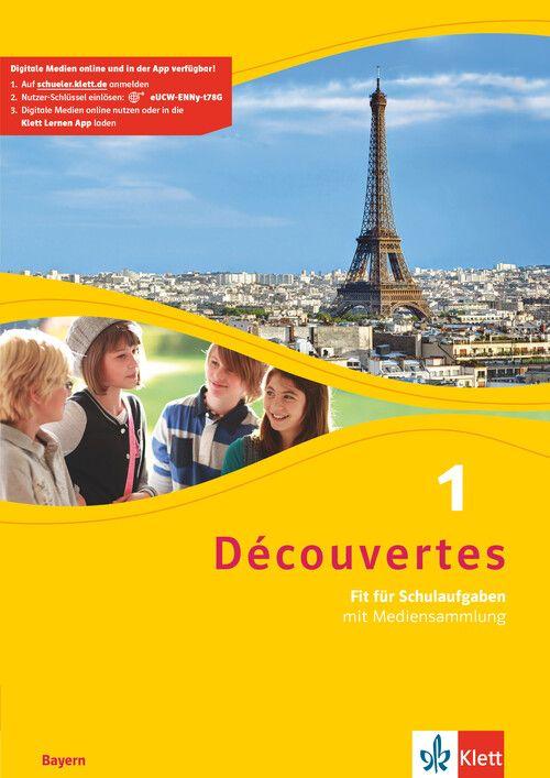Vorderes Coverbild Découvertes 1. Fit für Schulaufgaben. Arbeitsheft mit Lösungen und Mediensammlung online 1. Lernjahr