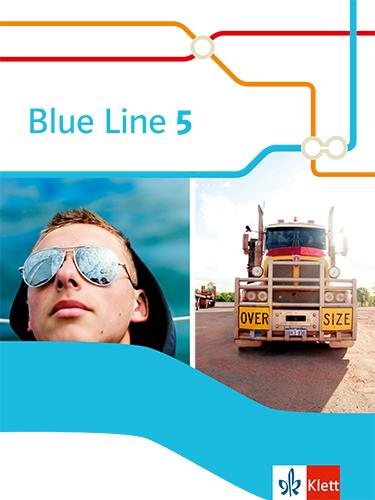 Vorderes Coverbild Blue Line 5. Schülerbuch Klasse 9. Flexibler Einband