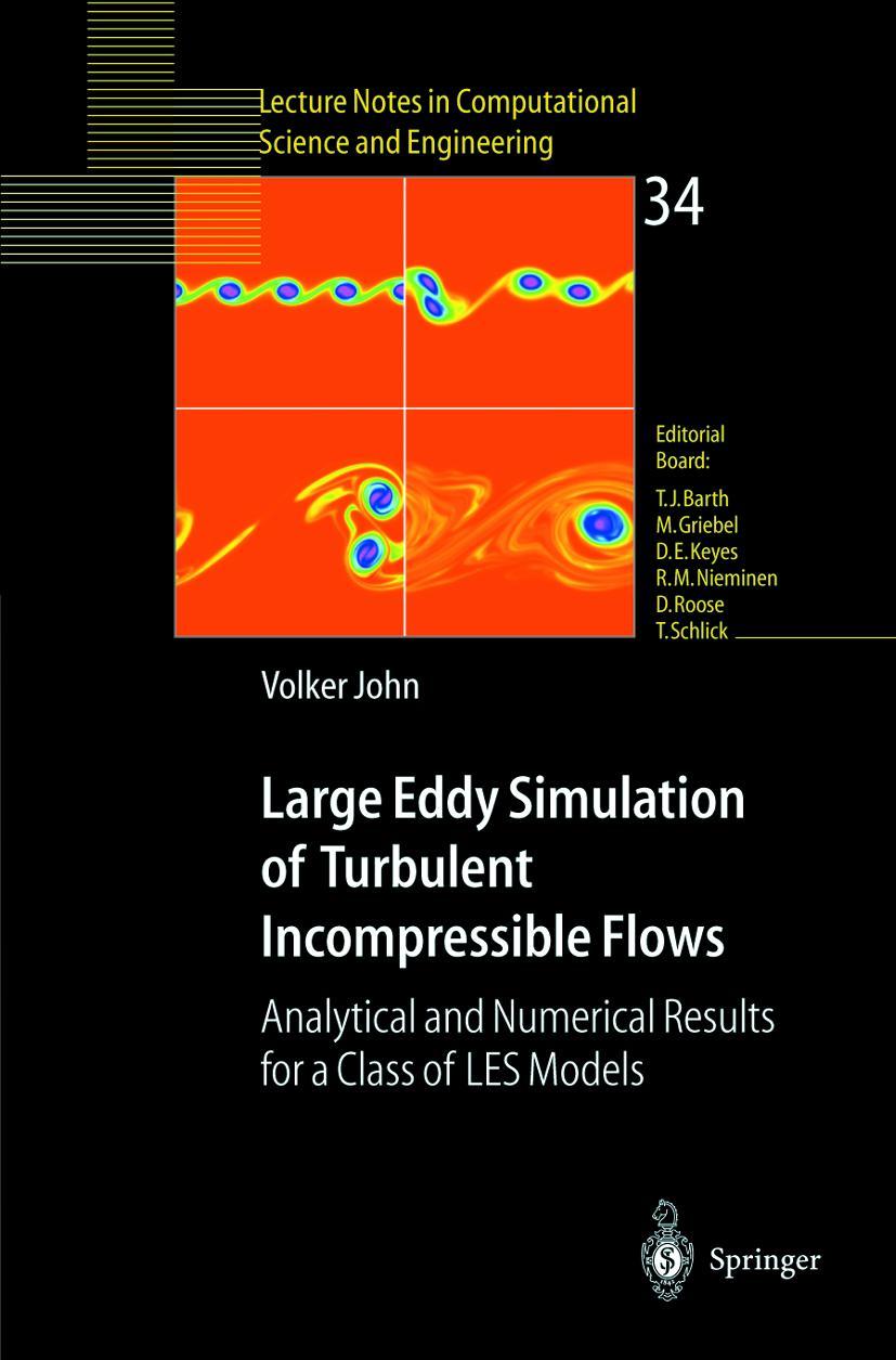 Vorderes Coverbild Large Eddy Simulation of Turbulent Incompressible Flows