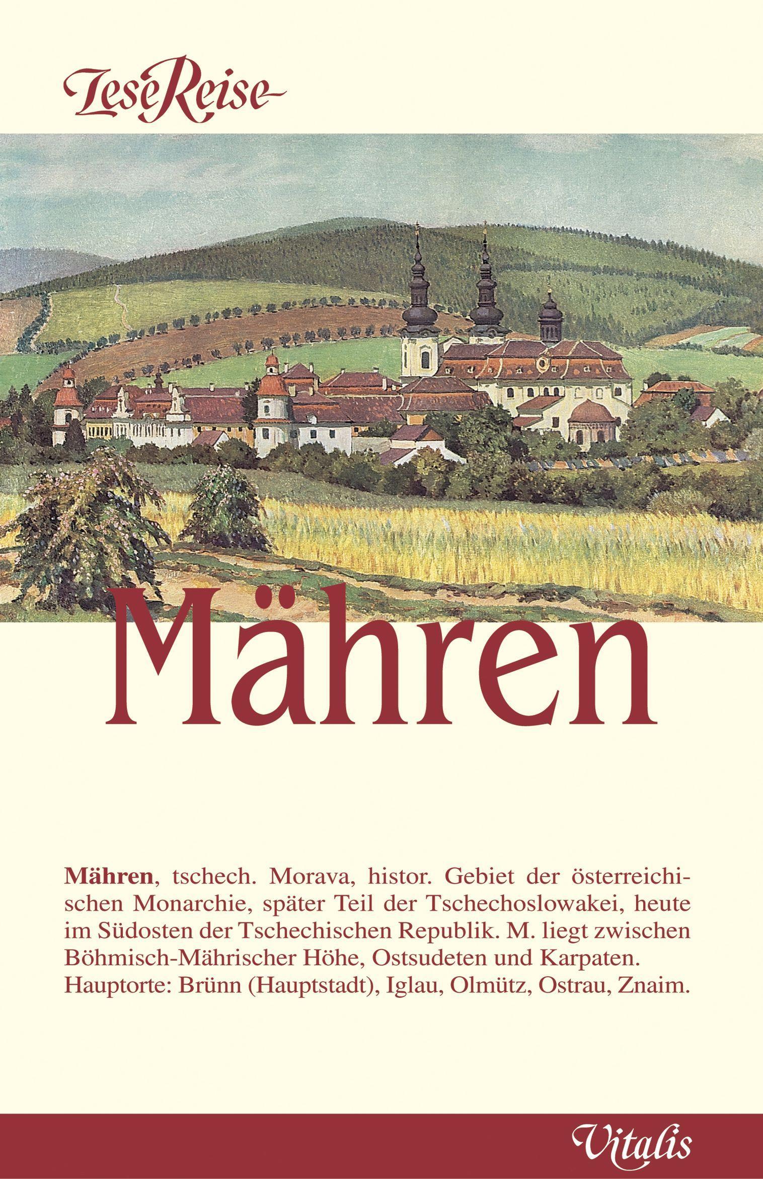 Vorderes Coverbild LeseReise Mähren