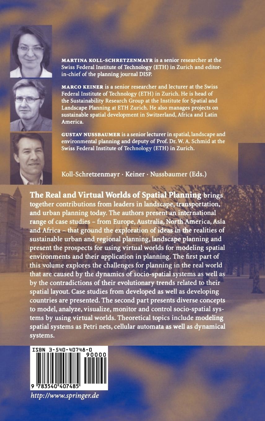 Rückseitencover The Real and Virtual Worlds of Spatial Planning