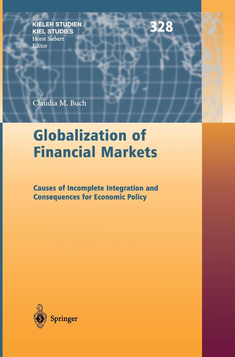 Vorderes Coverbild Globalization of Financial Markets