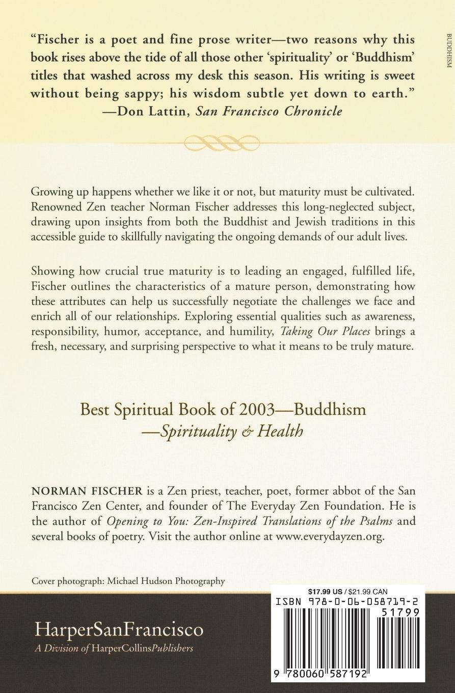 Rückseitencover Taking Our Places