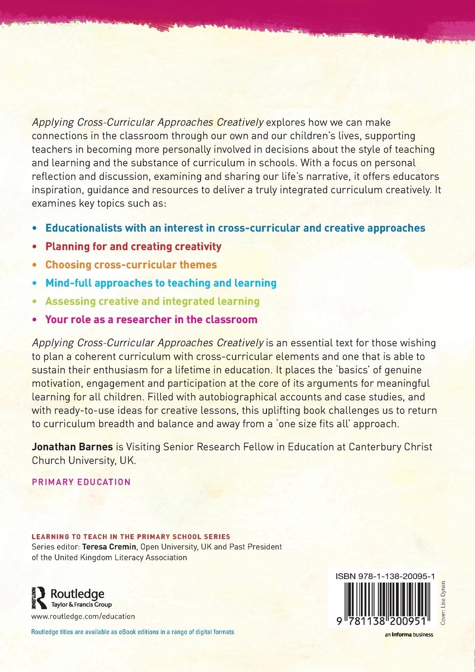 Rückseitencover Applying Cross-Curricular Approaches Creatively