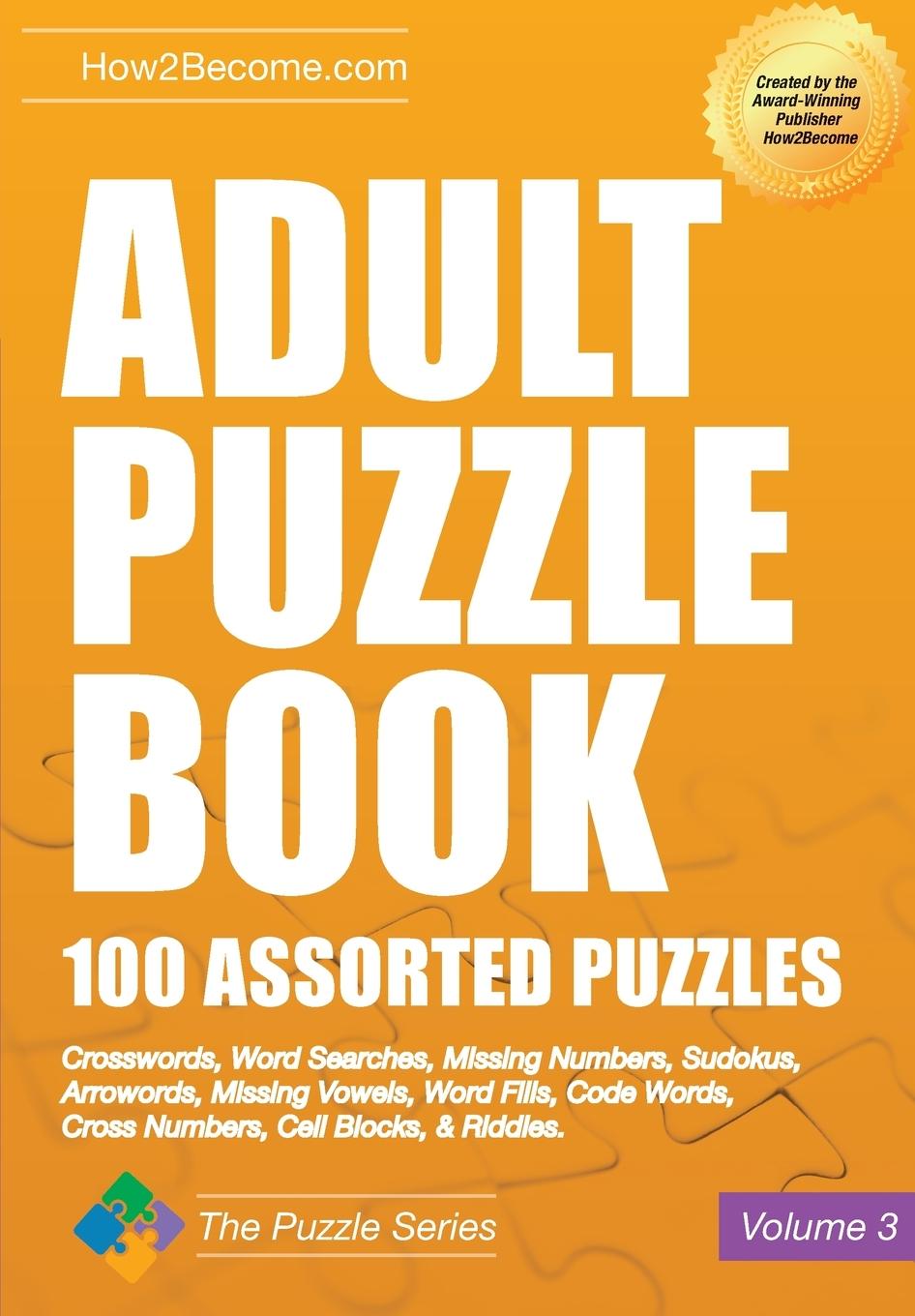Vorderes Coverbild Adult Puzzle Book 100 Assorted Puzzles Volume 3