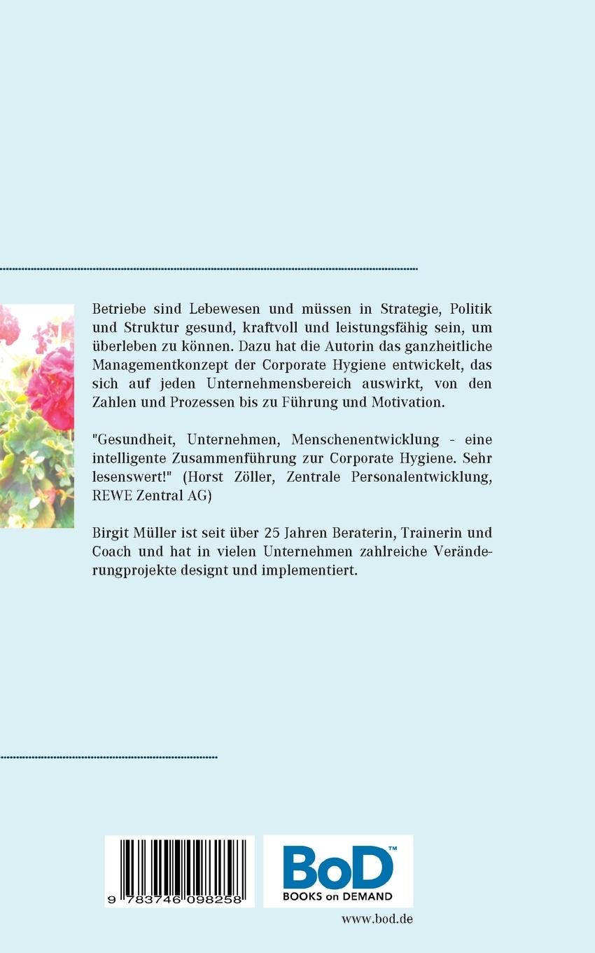 Rückseitencover Vitalität für Unternehmen