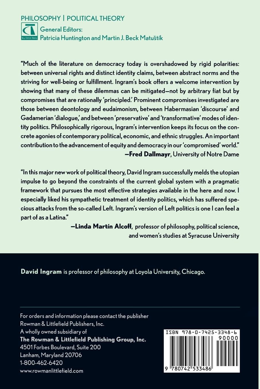 Rückseitencover Rights, Democracy, and Fulfillment in the Era of Identity Politics