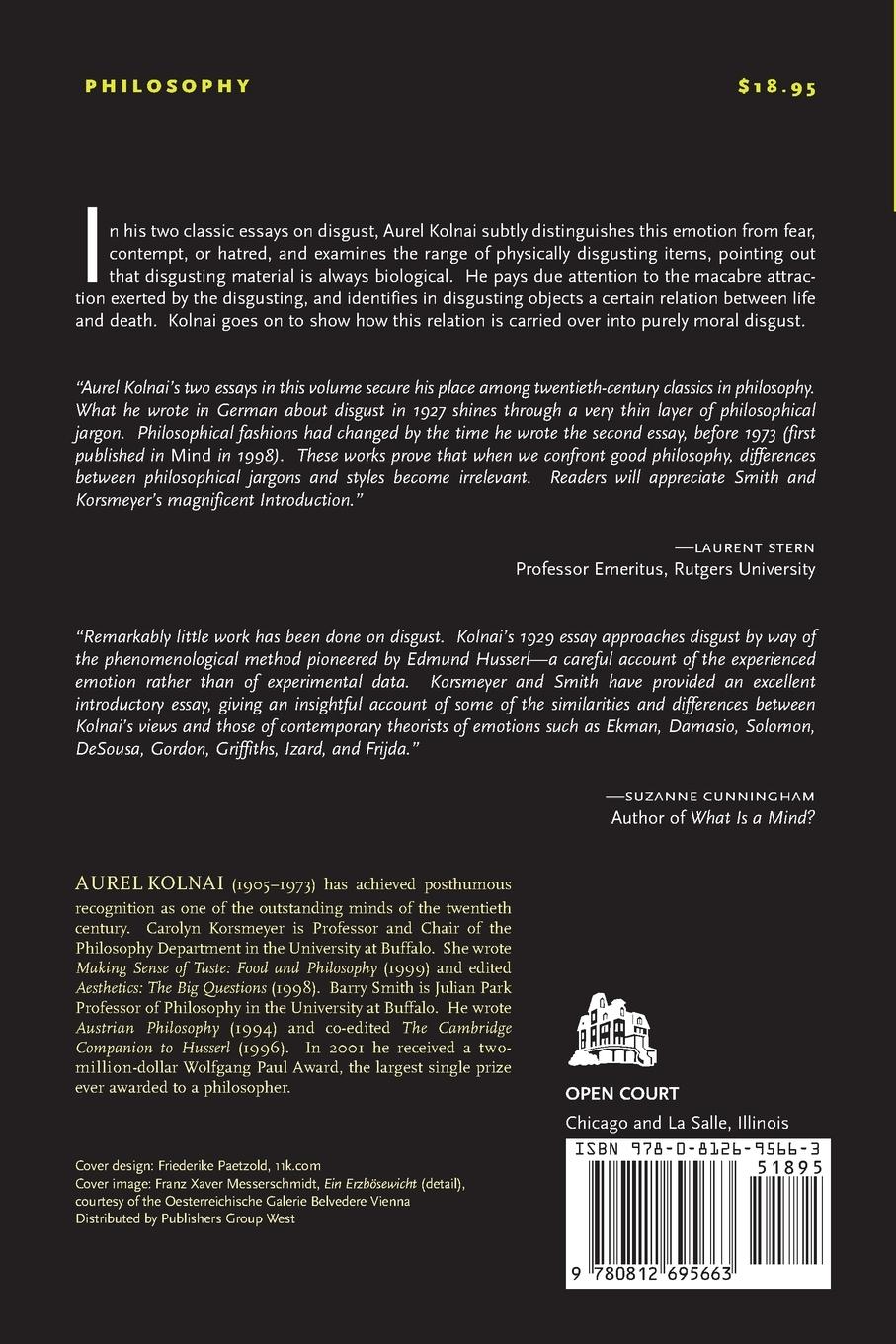 Rückseitencover On Disgust