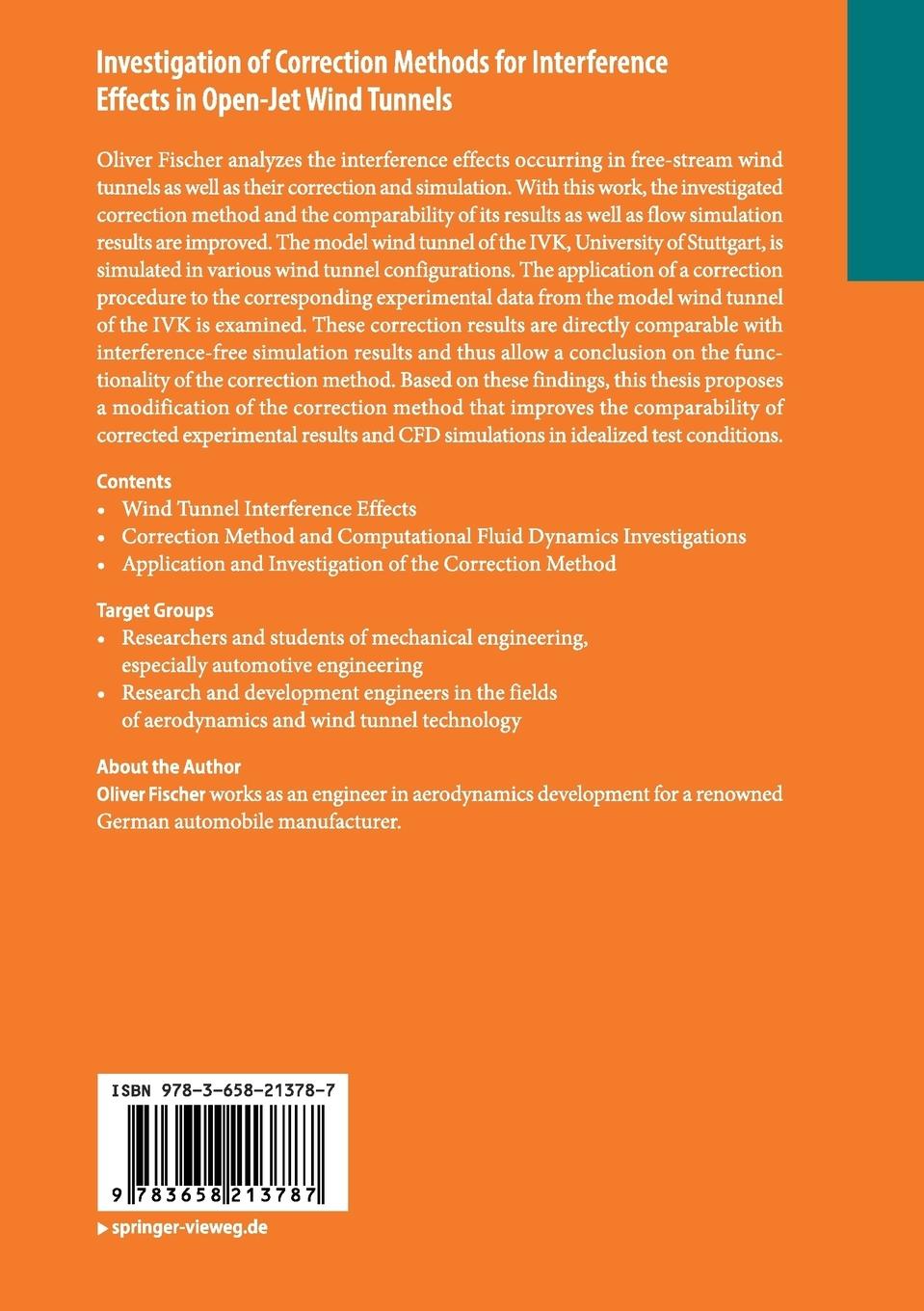 Rückseitencover Investigation of Correction Methods for Interference Effects in Open-Jet Wind Tunnels