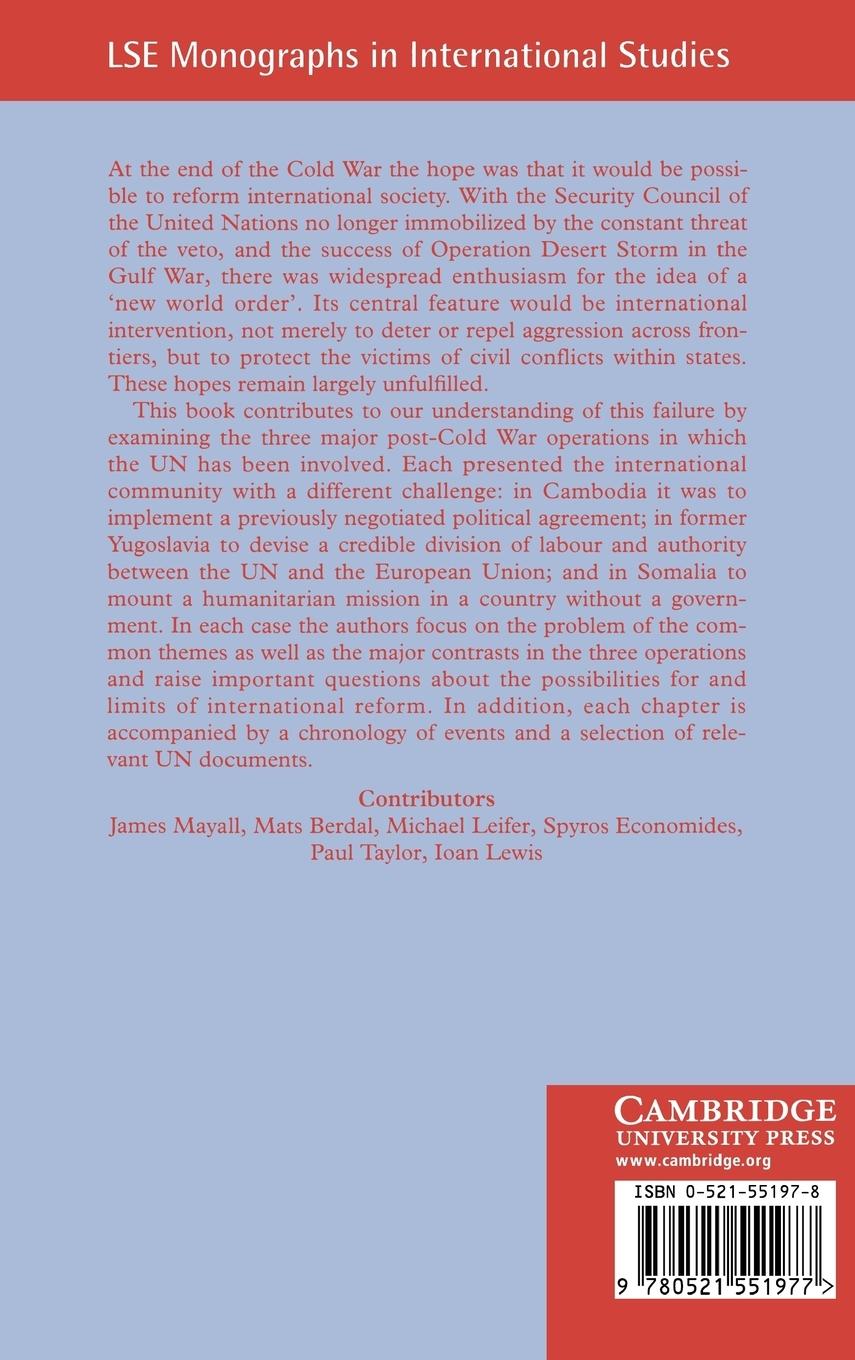 Rückseitencover The New Interventionism, 1991 1994