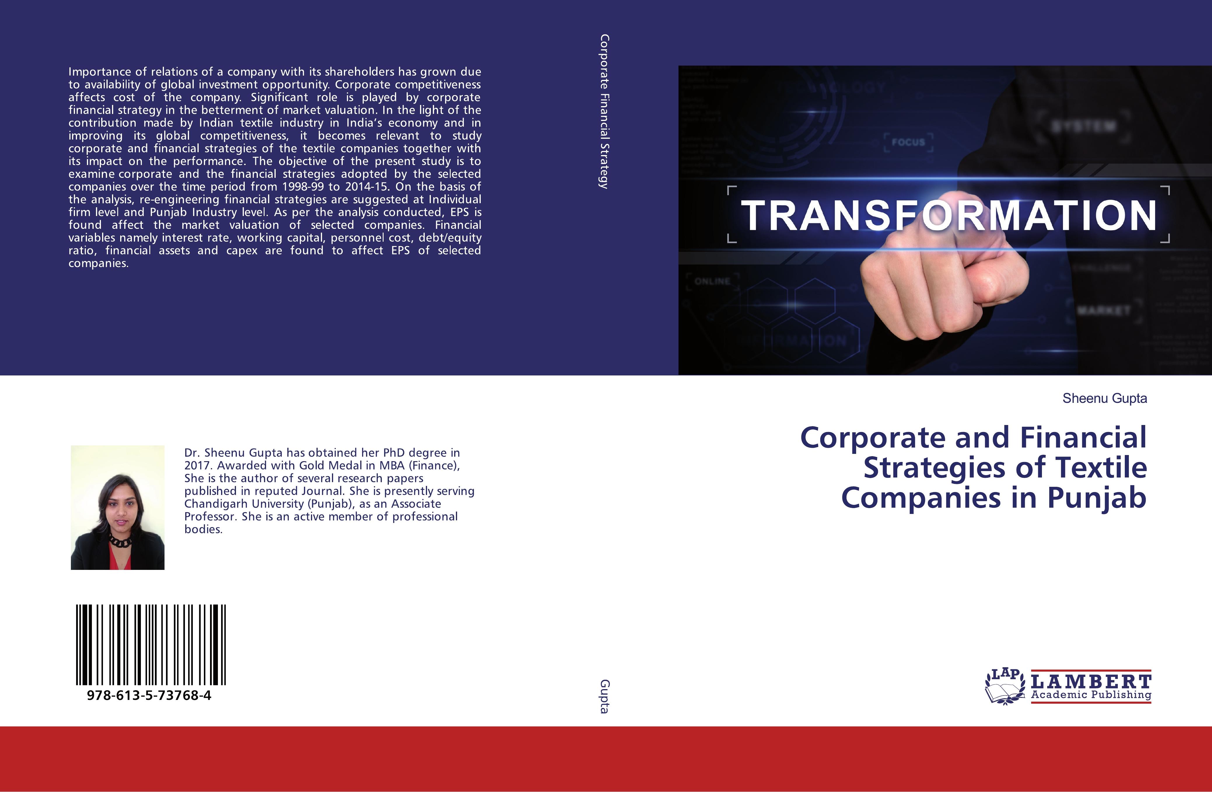 Vorderes Coverbild Corporate and Financial Strategies of Textile Companies in Punjab
