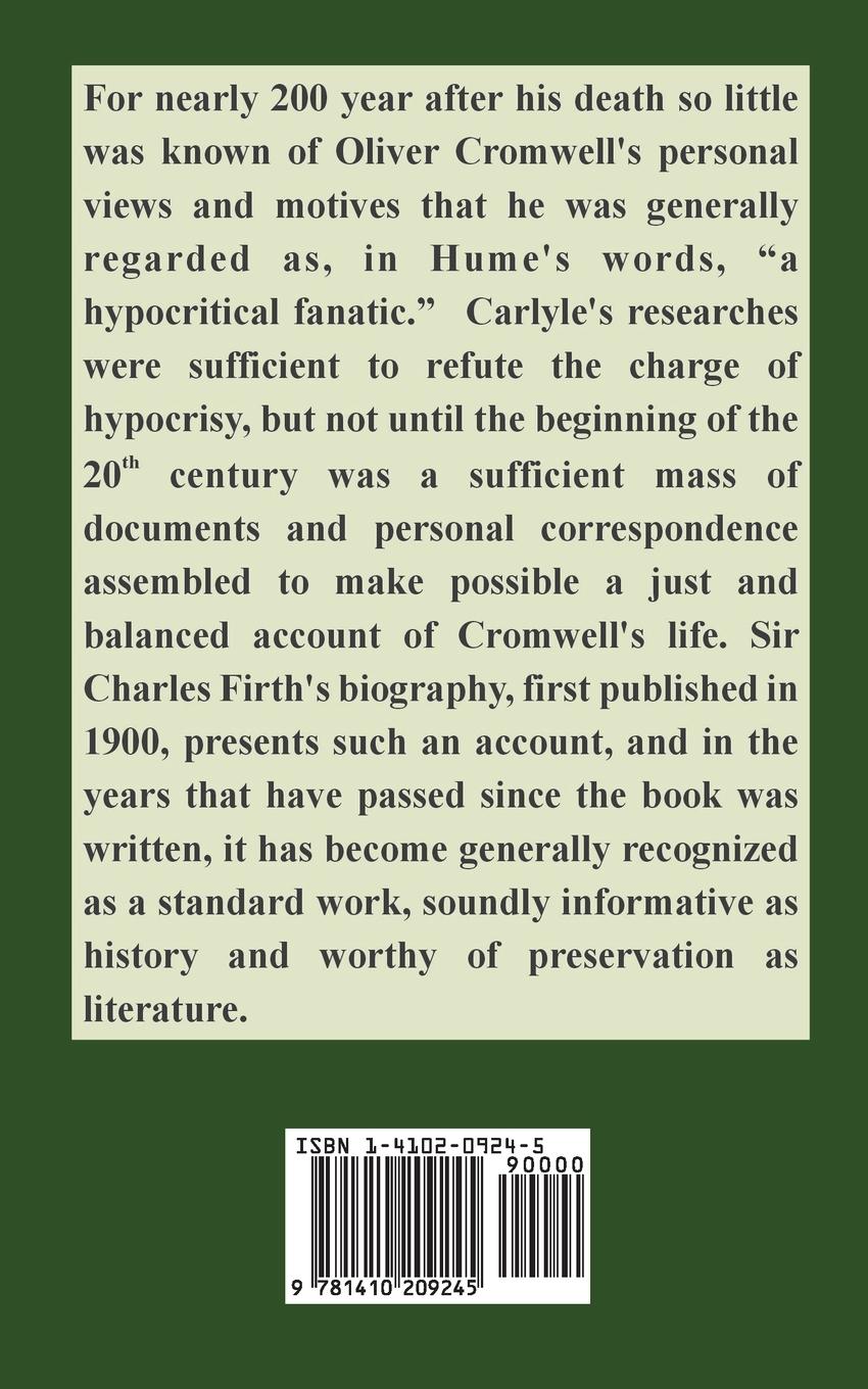 Rückseitencover Oliver Cromwell and the Rule of the Puritans in England