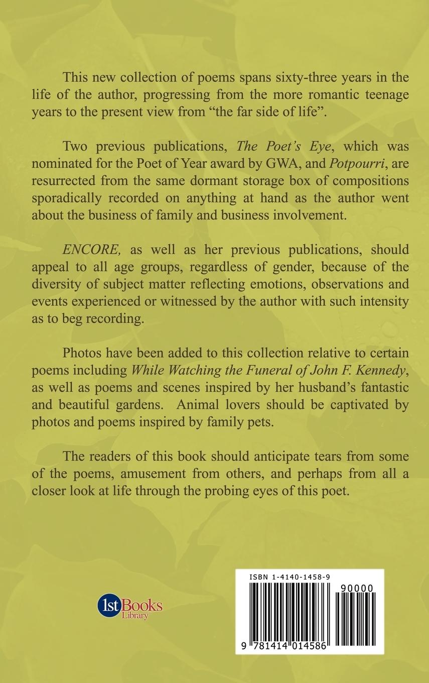 Rückseitencover ENCORE