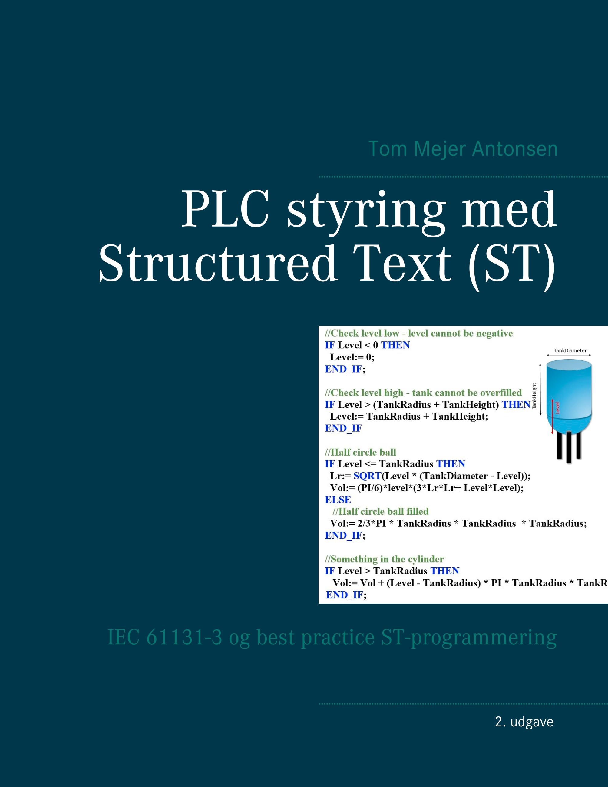 Vorderes Coverbild PLC styring med Structured Text (ST)
